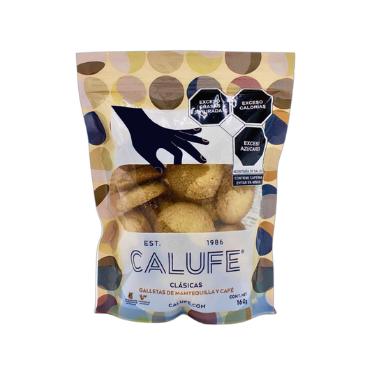 Clásicas CALUFE de Mantequilla y Café Bolsa 160 g