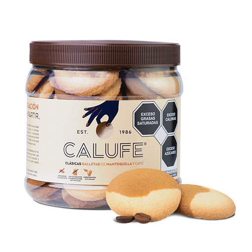 Clásicas CALUFE de Mantequilla y Café Frasco 390 g