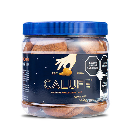 Negritas CALUFE Galletas de Café Frasco 330 g